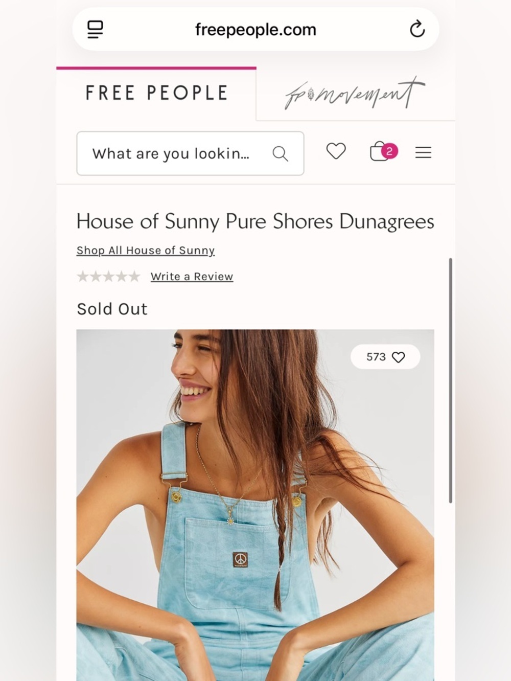 Free People House Of Sunny Overalls Women’s US Sz 4 Pure Shores Ocean Wash - Picture 12 of 13